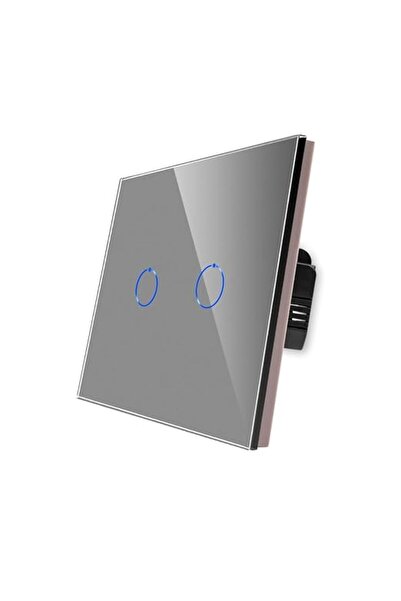 CnBingo Intrerupator Tactil Luminos, Montaj Incastrat, LED Status, Panou Stic...