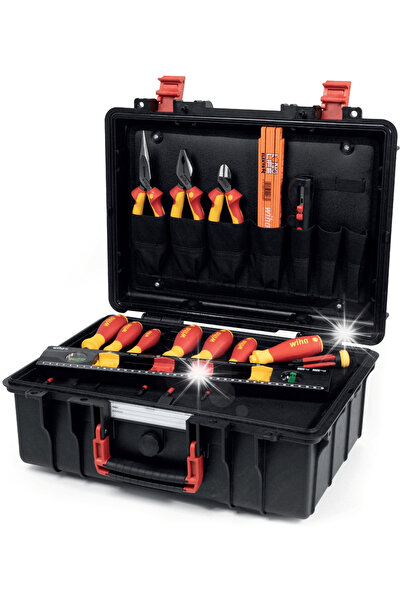 wiha Valiză de scule pentru electricieni BASIC L, 18 piese. - 45530