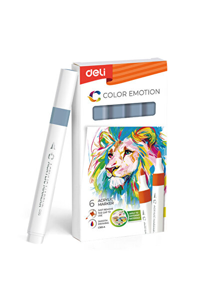 Deli Marker acrilic gri închis Emotion