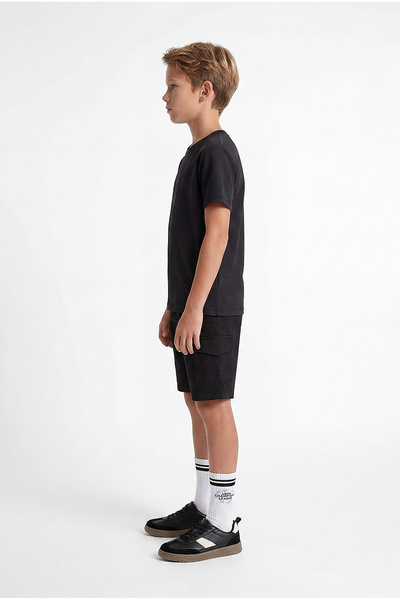 PAULMARK Boy's Crew Neck Basic T-Shirt