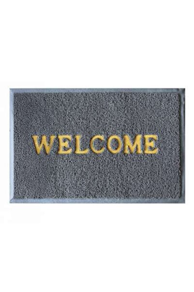 Romprofix Covoras Intrare Tip-lufa - 38x58cm / Welcome Gri