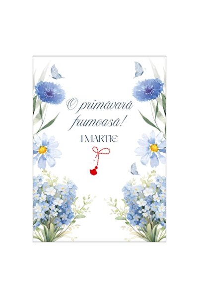 OEM Felicitare 13x18 cm cu plic inclus, 1 Martie / 8 Martie / Mărțișor / Ziua...
