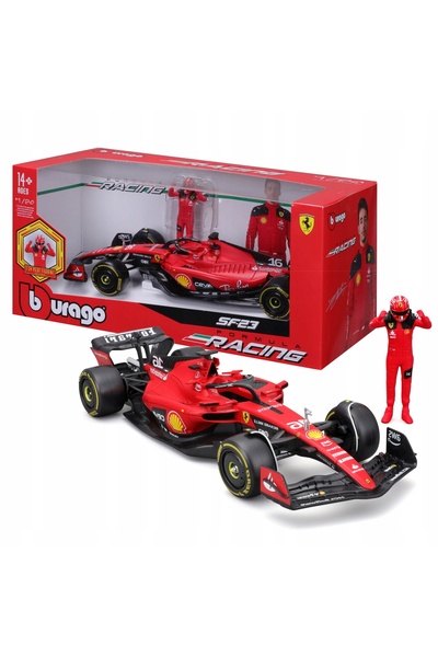 Bburago Junior BOLID F1 Ferrari SF-23 FIGURKA CHARLES LECLERC 1:24 MODEL BBUR...