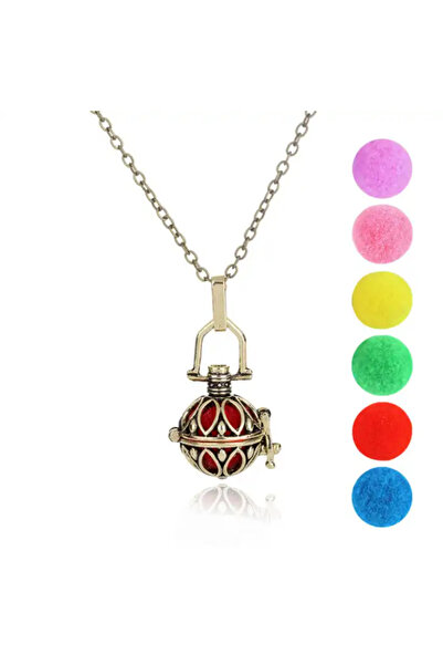 OEM PANDANTIV AROMATERAPIE | DIFUZOR DE AROME | SFERĂ BRONZ VINTAGE | diametr...