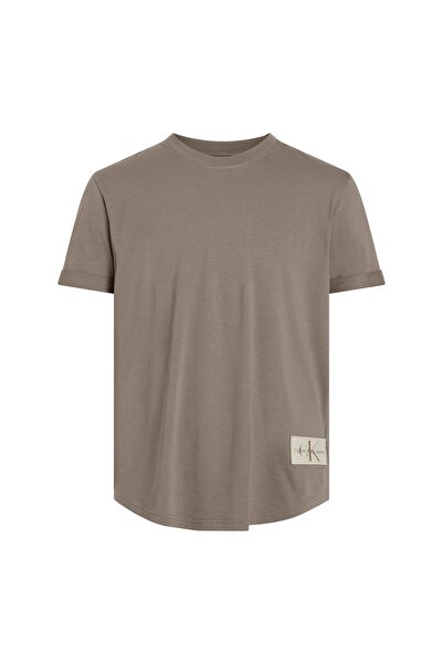 Calvin Klein Tricou bărbătesc din bumbac cu mânecă scurtă și insignă, mărimea S