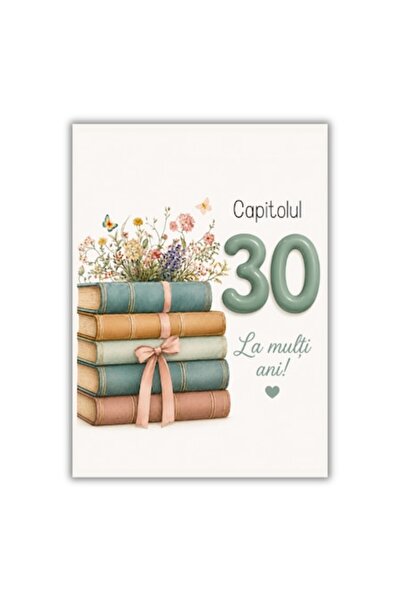 OEM Felicitare 13x18 cm cu plic, aniversare/la mulți ani 30 ani