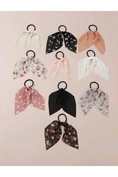 skycott Chiffon Fabric Scarf Elastic Hair Clip