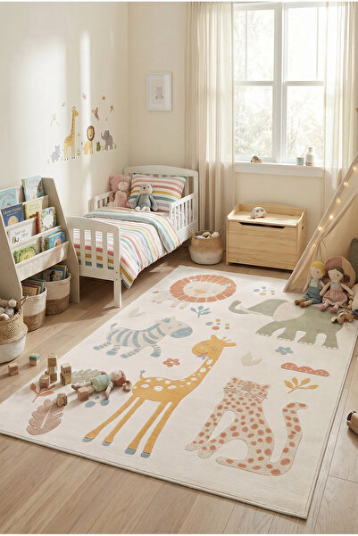 Livset Home Vista Çocuk halısı Genç Odası Yumuşak Dokulu Kız Erkek Bebek Odas...