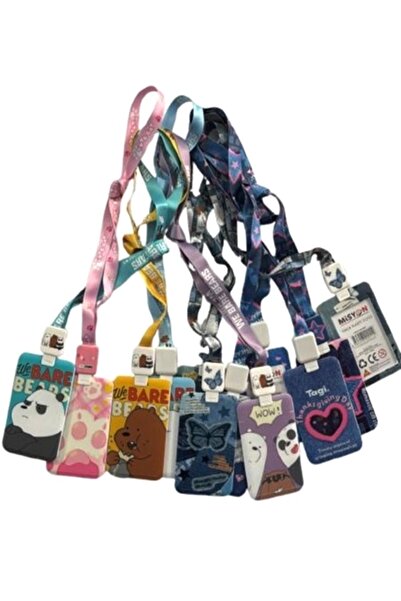 Misyon Figured Id Badge Holder with Drawstring Yoyolu - 3 Pieces