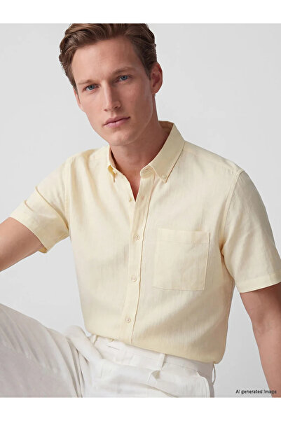 LC Waikiki Yellow Regular Fit Men's Shirt