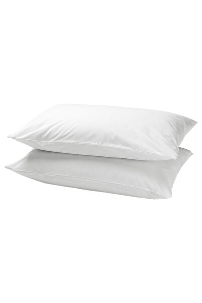 IKEA غطاء وسادة دافالا، أبيض، 50 × 80 سم