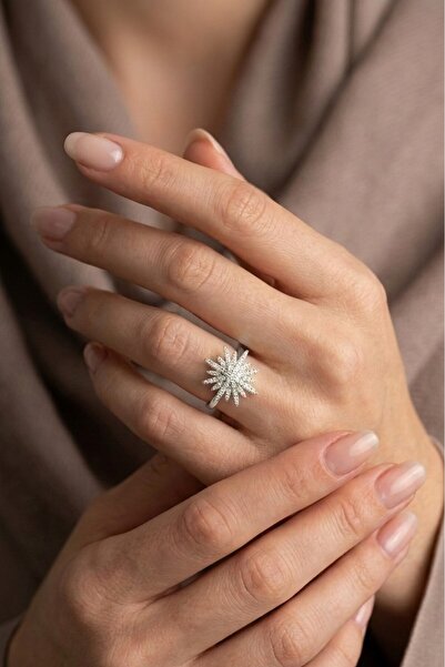 Bijuty North Star Ring - Adjustable - Fits Any Finger - Silver Color (with Su...
