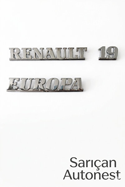 Generic RENAULT/ 19 /EUROPA BAGAJ YAZISI SETİ KROM