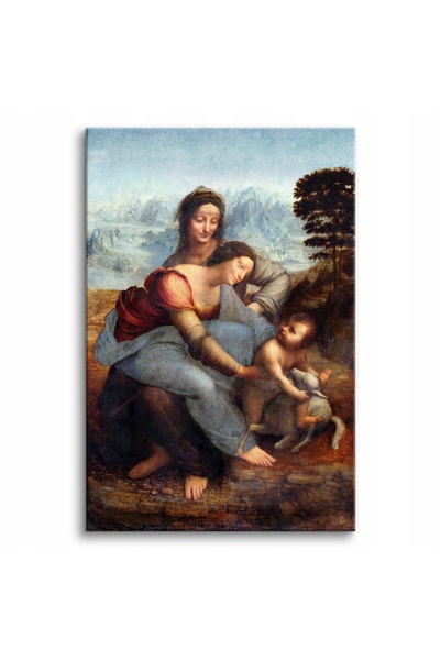 Naklejkomania "Sfanta Ana intreita" Leonardo da Vinci, reproducere, tablou de...
