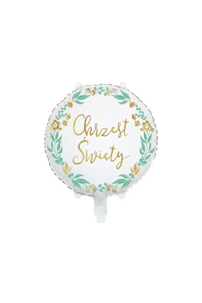 Partydeco Balon din folie "Botez", 45 cm, mix