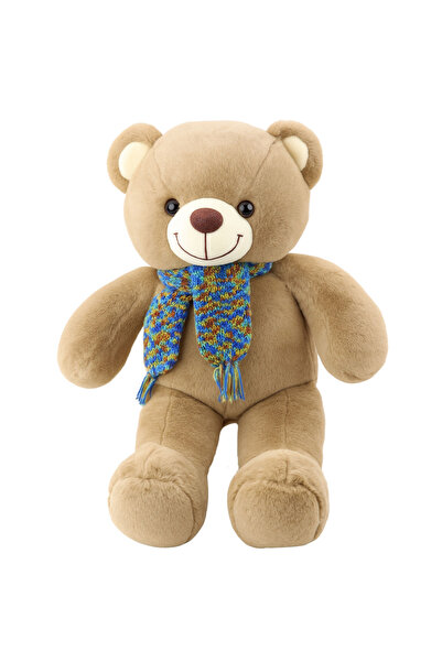 LeanToys Ursuleț de pluș, mascotă, jucărie de îmbrățișat, cu eșarfă colorată ...