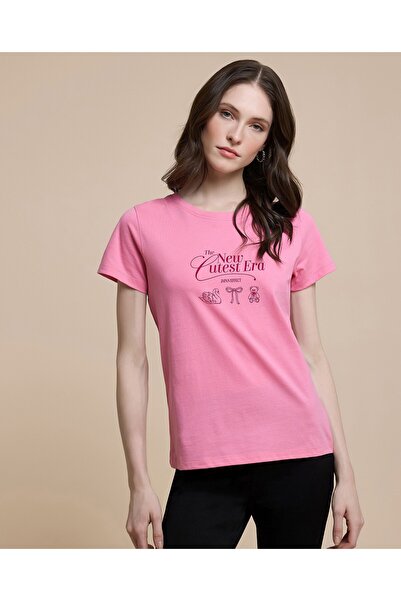 R&B Printed T-Shirt With Crew Neck And Short Sleeves