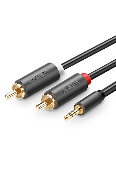 Ugreen Cablu Jack 3.5mm - RCA (Cinch) x2 5m negru (10513)