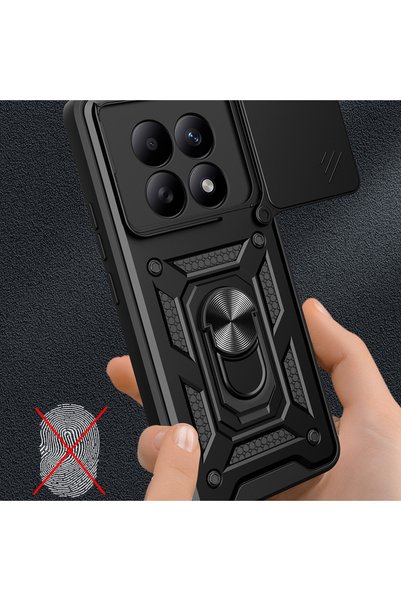 Ahlttiba غطاء Vega المنزلق المتوافق مع هاتف Xiaomi Redmi Note 15 5G مع حامل م...