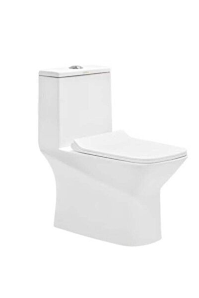 Somany Bathware SOMANY Pokhra One Piece Toilet – Rimless Ceramic Water Closet...