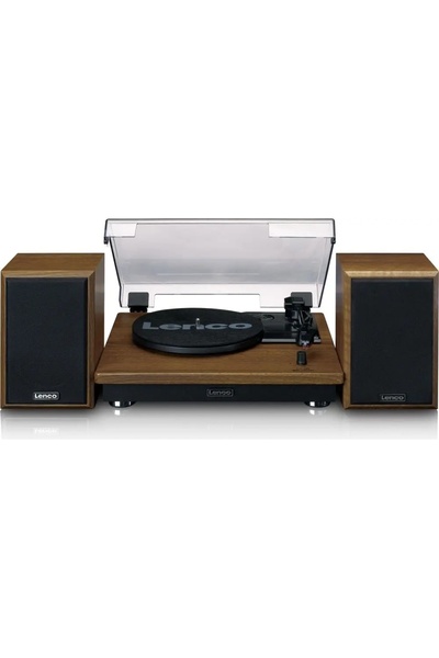 Lenco Gramofon LS-100WD Maro Bluetooth AUX + Difuzoare 2 x 10W