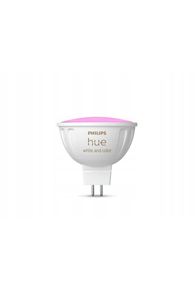 Philips Hue Bec LED inteligent cu lumină albă și culori, MR16 GU5.3