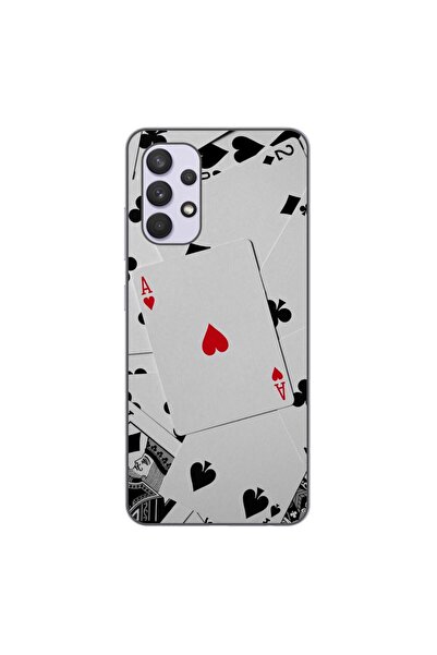 OEM Husa compatibila cu Samsung Galaxy A32 4G Silicon Gel Tpu Model Carti Poker