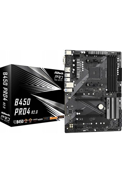 Kraft&dele Placă de bază ASrock B450 Pro4 R2.0 ATX AMD Ryzen AM4 4x DDR4