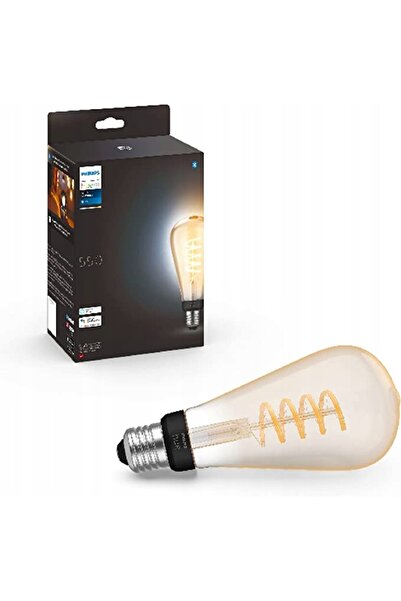 Philips Hue Bec LED cu filament alb ST72 E27 Edison 2100K 550lm 1 bucată