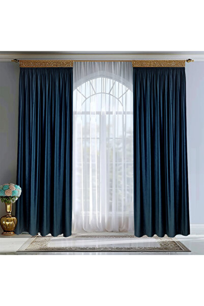 ArasyaHome Draperie de Catifea Blackout 70% Navy