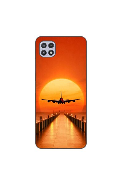 OEM Husa compatibila cu Samsung Galaxy A22 5G Silicon Gel Tpu Model Airplane ...