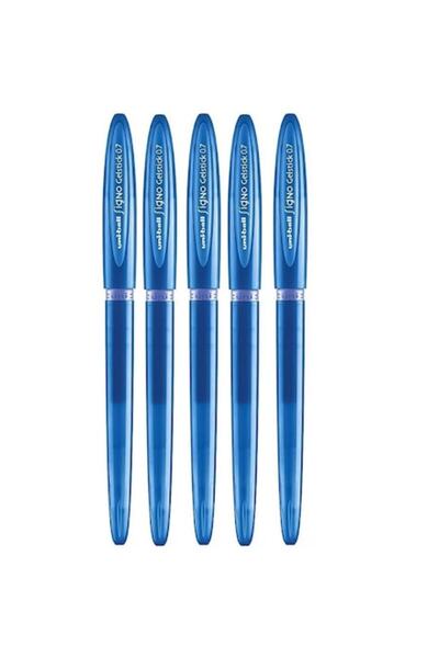 UNİ-BALL Set de 5 pixuri cu gel Signo Gelstick UM-170 Uni-Ball, albastru