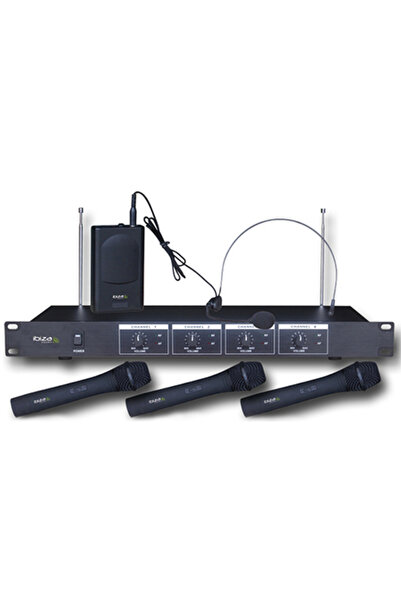 Ibiza Sound Set de microfoane wireless VHF Ibiza cu 3 microfoane de mână și 1...