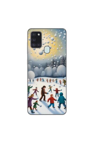 OEM Husa compatibila cu Samsung Galaxy A21s Silicon Gel Tpu Model Copii la Jo...