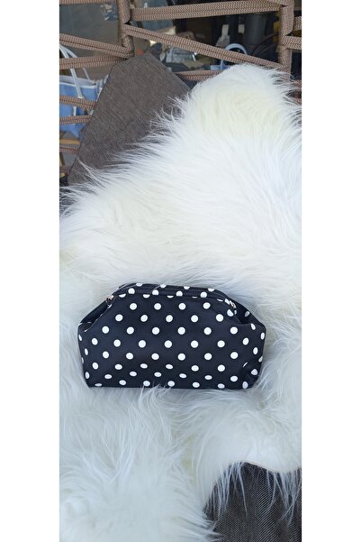 Kübra Demirtaş Atelier Puantiyeli Kadın Clutch Çanta Zincir Askılı El ve Omuz...