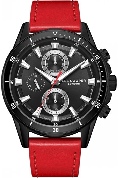 Lee Cooper Ceas de modă roșu pentru bărbați LC08004.658