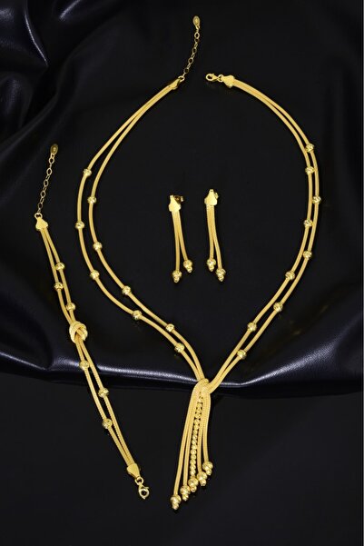 innuendo jewelery 925 Ayar Gümüş Altın Kaplama Dorikalı Püskül Detaylı Kolye ...