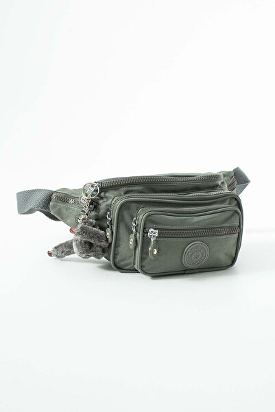 571 Collections Çanta Unisex Çok Cepli, Su Geçirmez, Çapraz Askılı Bel Çantası (Freebag) Gri Model: 571-7J