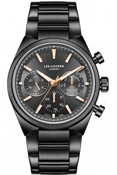 Lee Cooper Ceas de modă pentru bărbați LC08174.650 — negru
