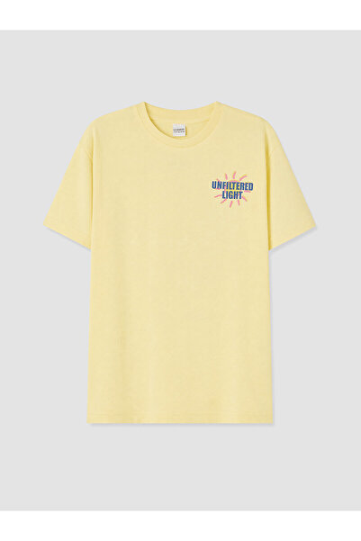 LC Waikiki Vizyon New Season Crew Neck Printed Girls' T-Shirt