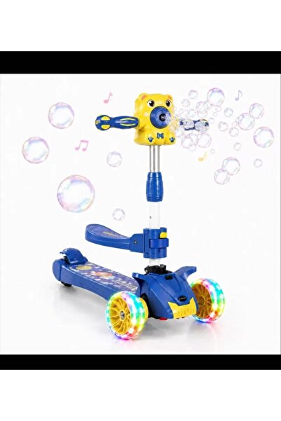 happyworld2026 Trotineta copii 3 roți cu lumini, muzică și baloane de săpun c...