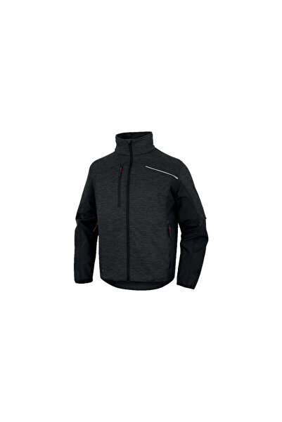 Delta Plus Bluză softshell din poliester și elastan, culoare gri-negru, mărim...