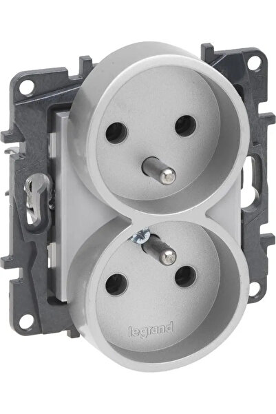 Legrand soclu dublu Niloe Step 863332 cu terminale cu șurub din aluminiu de î...