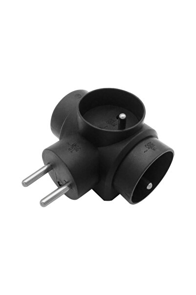 Orno Splitter 3x2P+Z, negru