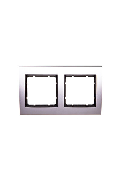 hager B.3 Cadru dublu din aluminiu/antracit 10123004