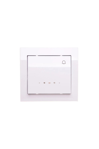 OSPEL Kier conector clopot simplu cu iluminare de fundal alb (ŁP-6WS/00)