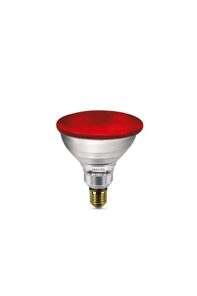 Philips PAR38 E27 175W bec incalzire IR, rosu