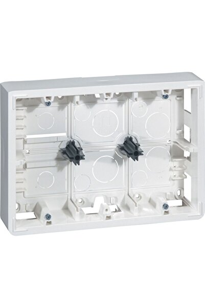 Legrand MOSAIC Cutie montată la suprafață dublă orizontală 6-8 module alb (08...