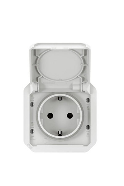 Legrand NOU PLEXO 55 Priză Schuko 2P+Z cu auto-mecanism 16A - 250V AC alb 069...