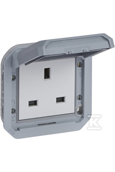 Legrand NOU PLEXO 55 Priză standard britanică 2P+Z cu borne cu șurub, mecanis...